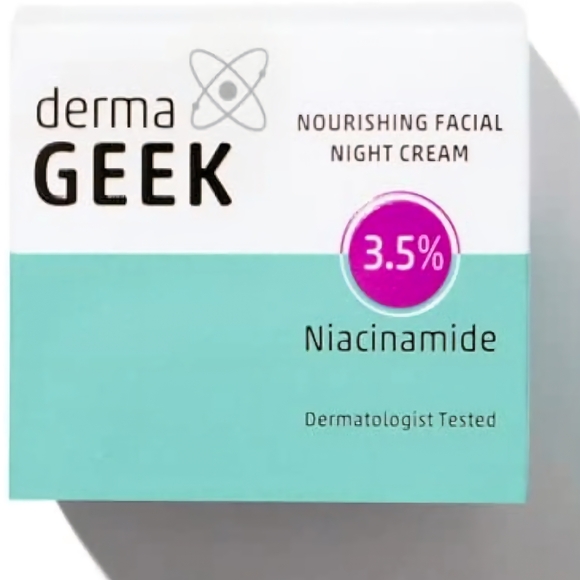 Other - Nourishing Facial Night Cream with Niacinamide - White and Teal